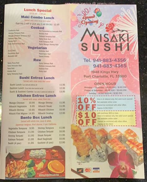 misaki menu.
